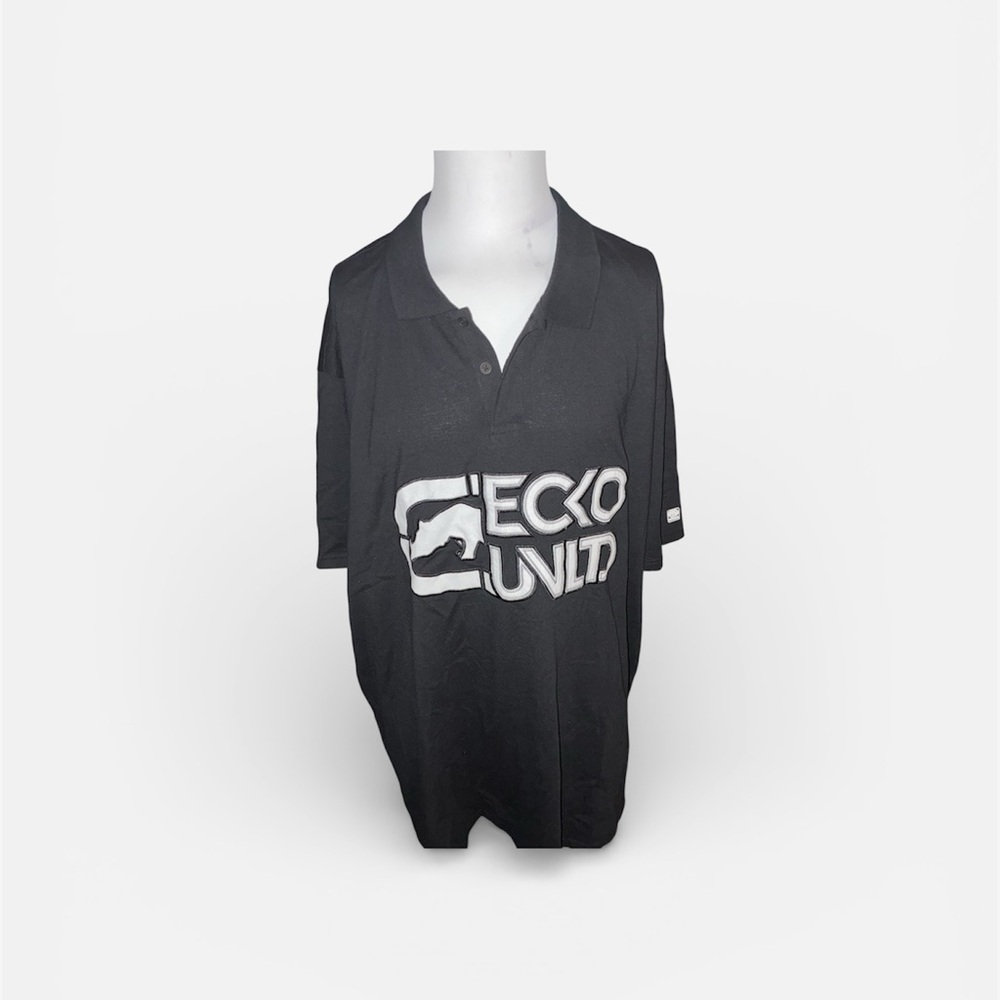 Ecko Unlimited Black Polo with White Logo
